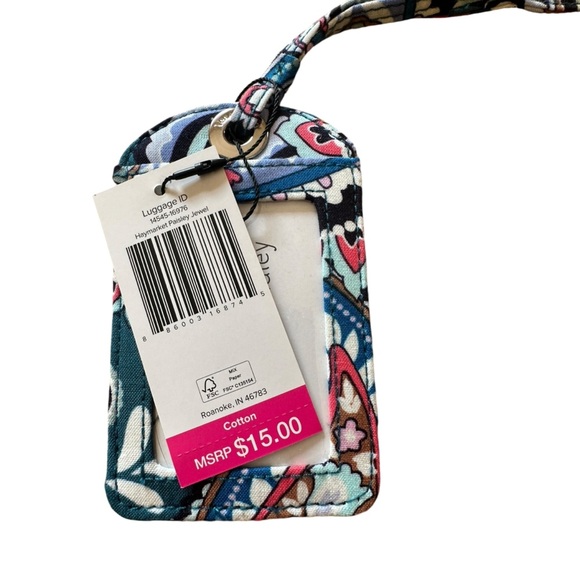Vera Bradley Handbags - Vera Bradley NWT Luggage ID Tag Haymarket Paisley Jewel